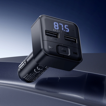 Borofone Transmitter FM BC63 Selecto MP3, Bluetooth - 2xUSB - black
