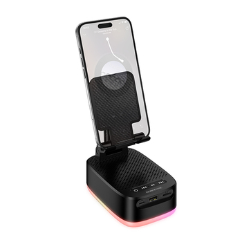 Borofone Głośnik Bezprzewodowy Bluetooth BR200 Marea 3 w 1 z uchwytem i power bankiem 1500mAh czarny
