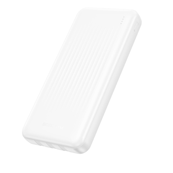 Borofone Power Bank 10000mAh BJ79 Clever - USB - z kablami Typ C i Lightning biały