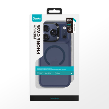 Benks Etui Magnetic Lucid Armor (C070) do Iphone 17 Pro Max niebieski (Camera Control Button)