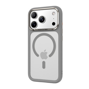 Benks Etui Magnetic Mist Metal Frame (A070) do Iphone 17 Pro Max szary (Camera Control Button)