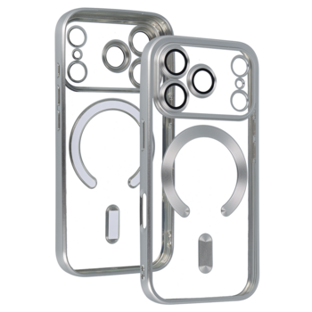 Metallic Magsafe Case do Iphone 17 Pro Srebrny