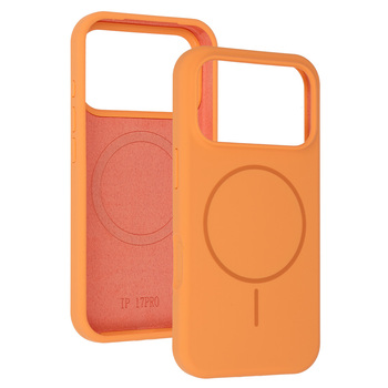 Magsafe Slim Silicone do Iphone 17 pomarańczowy