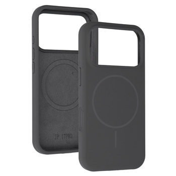 Magsafe Slim Silicone do Iphone 17 Pro Max grafitowy