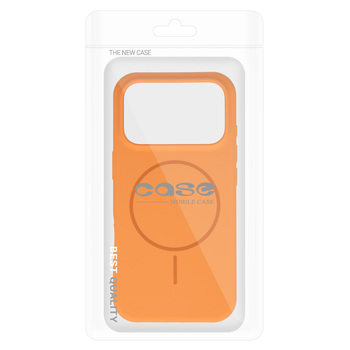 Magsafe Slim Silicone do Iphone 17 Pro pomarańczowy