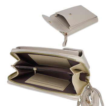 Knitted bag for phone GCW12 beige
