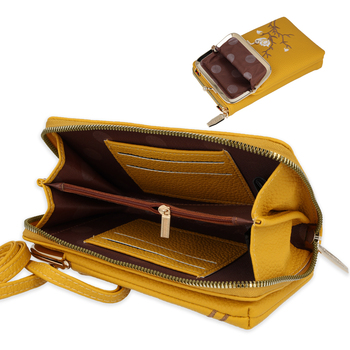 Torebka na telefon GCW17 żółty