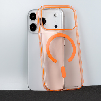 Transparent Slim Magsafe Case do Iphone 17 Pro cosmic orange
