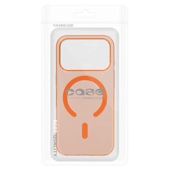 Transparent Slim Magsafe Case do Iphone 17 Pro Max cosmic orange