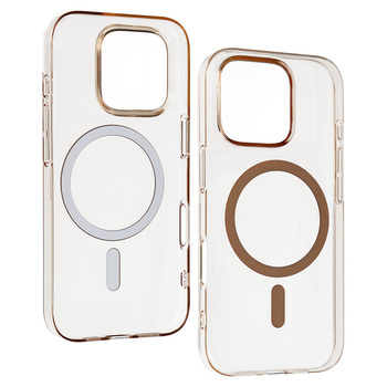 Transparent Slim Magsafe Case do Iphone 15 Pro desert