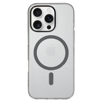Transparent Slim Magsafe Case do Iphone 15 Pro graphite