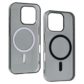 Transparent Slim Magsafe Case do Iphone 16 Pro black