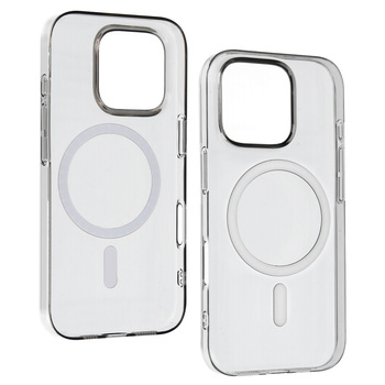 Transparent Slim Magsafe Case do Iphone 16 Pro Max grey