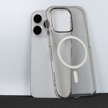 Transparent Slim Magsafe Case do Iphone 16 Pro Max grey