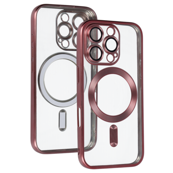 Metallic Magsafe Case for Iphone 16 Pro Max Pink