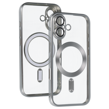 Metallic Magsafe Case for Iphone 17 Silver