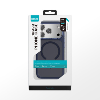 Benks Magnetic Mist Case Metal Frame (C067) for Iphone 17 blue (Camera Control Button)