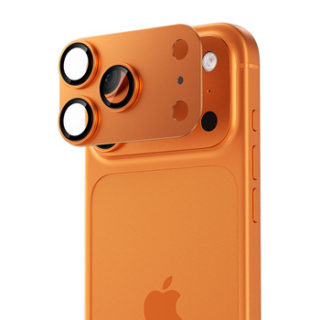 Benks Hartowane szkło Glass Warrior Metal Integrated Lens Protector (C070) do Iphone 17 Pro Max (obiektyw 3 sztuki) pomarańczowe