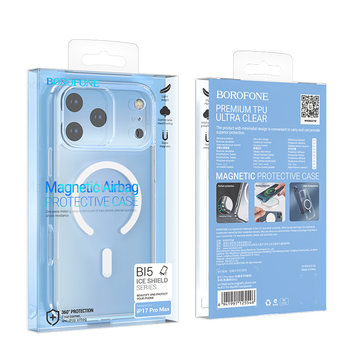 Borofone Etui BI5 Ice Shield Magnetic Iphone 17 Pro Max przezroczysty