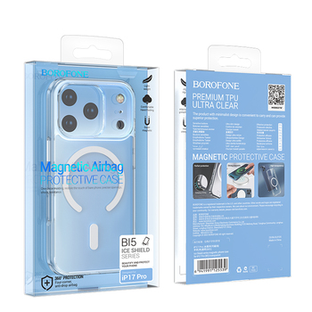 Borofone Etui BI5 Ice Shield Magnetic Iphone 17 Pro przezroczysty