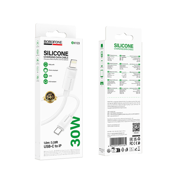 Borofone Cable BX123 Leya - Type C to Lightning - PD 30W 1 metre white