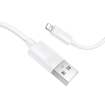 Borofone Kabel BX123 Leya - USB na Lightning - 12W 2,4A 1 metr biały
