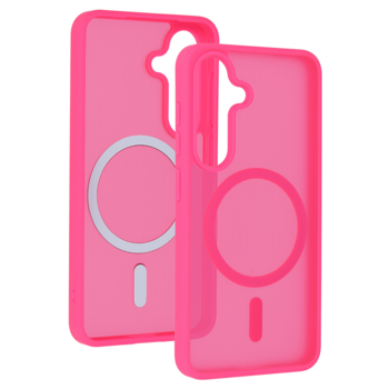 Tel Protect Aura Matte Magsafe Case do Samsung Galaxy S25/S24 hot pink