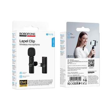 Borofone Lavalier wireless microphone BFK16 Winner Type C black