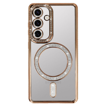 Bling Magsafe Case for Samsung Galaxy A57 5G gold