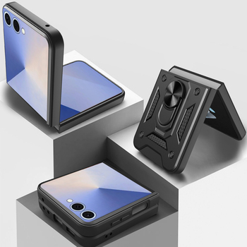 Slide Camera Armor Case do Samsung Galaxy Z Flip 7 Czarny
