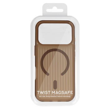Tel Protect Twist Magsafe Case for Samsung Galaxy S24 coffee brown