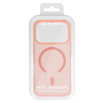 Tel Protect Mist Matte Magsafe Case do Iphone 16 pink orange
