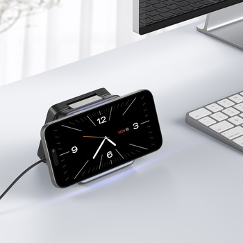 Blavec Ładowarka indukcyjna BQI-04 Qi 15W magnetyczna Magsafe 3 w 1 UniCharge (BQI04-QIMB) czarna