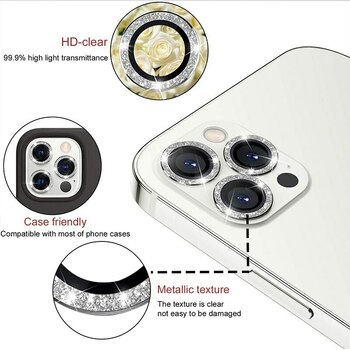 Tempered Glass HARD DIAMOND for camera (LENS) for Samsung Galaxy S26 Plus silver (lens 3 pieces)