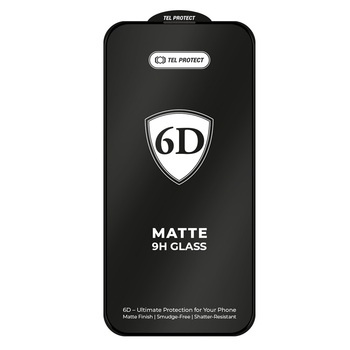 Hartowane szkło Tel Protect Full Glue 6D Matte do Samsung Galaxy S26 Ultra Czarne (with fingerprint unlock)