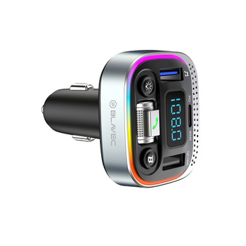 Blavec Transmiter FM Flash TR-04 MP3, Bluetooth - 2xUSB + Typ C - QC3.0 18W PD 30W (TFMFTR04-B) czarny