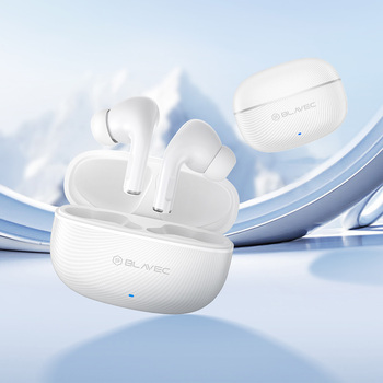 Blavec Słuchawki Bluetooth TWS BW-02 Carbon (BW02-W) białe