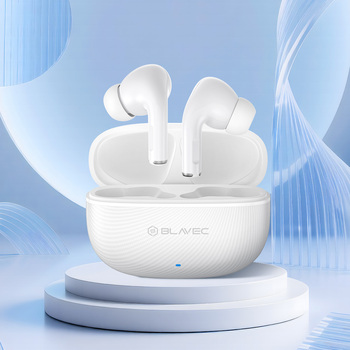 Blavec Słuchawki Bluetooth TWS BW-02 Carbon (BW02-W) białe