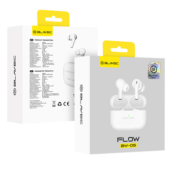 Blavec Słuchawki Bluetooth TWS BW-05 Flow (BW05F-W) białe