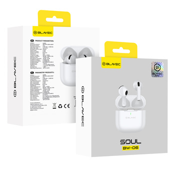 Blavec Słuchawki Bluetooth TWS BW-06 Soul (BW06S-W) białe