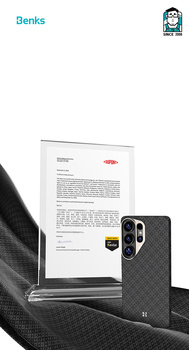 Benks Magnetic Armor Air Armor Grid Kevlar Case Metal Frame 600D (E049) for Samsung Galaxy S26 Plus black
