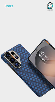 Benks Magnetic Armor Air Armor Grid Kevlar Case Metal Frame 600D (A049) for Samsung Galaxy S26 Plus blue