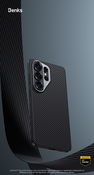 Benks Magnetic Armor Pro Kevlar Case Metal Frame 600D (G050) for Samsung Galaxy S26 Ultra black