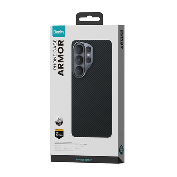 Benks Magnetic Armor Pro Kevlar Case Metal Frame 600D (G050) for Samsung Galaxy S26 Ultra black
