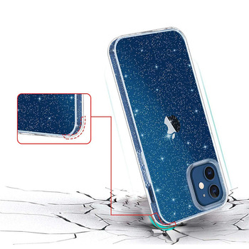 Crystal Glitter Case do Samsung Galaxy A57 5G Srebrny