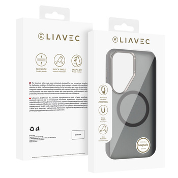 Liavec Soft Case Metal Frame do Samsung Galaxy S26 Ultra szary