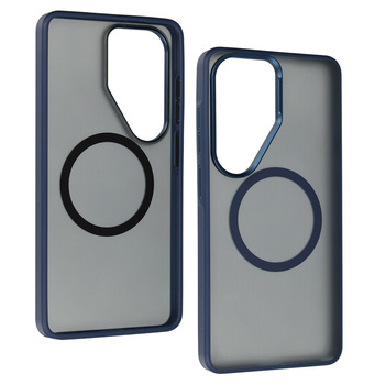 Liavec Soft Case Metal Frame do Samsung Galaxy S26 Ultra granatowy