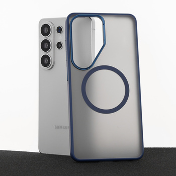 Liavec Soft Case Metal Frame do Samsung Galaxy S26 Ultra granatowy