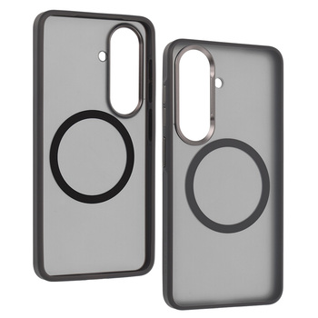 Liavec Soft Case Metal Frame do Samsung Galaxy S26 szary