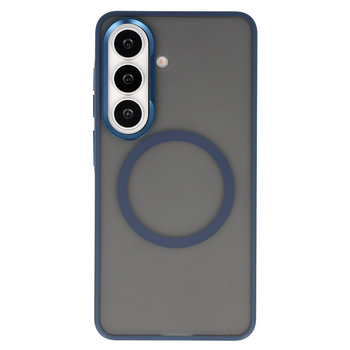 Liavec Soft Case Metal Frame do Samsung Galaxy S26 granatowy